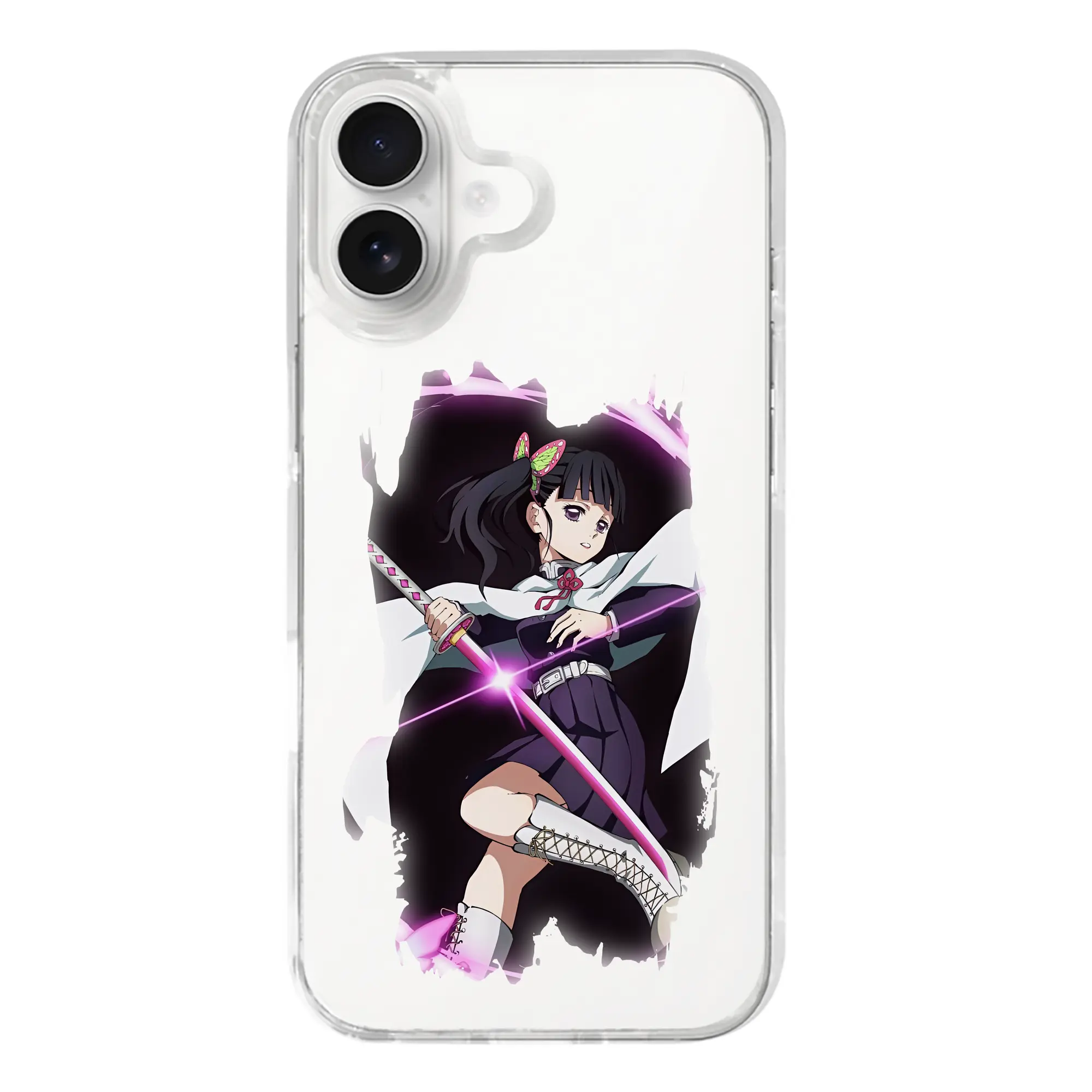 鬼滅の刃 グッズ,栗花落 カナヲ - iPhone 17シリーズ 透明スマホケース – 薄型・耐衝撃・精密フィット保護カバー